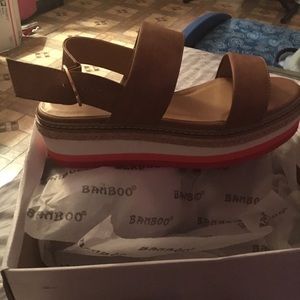 Brand new platform sandals